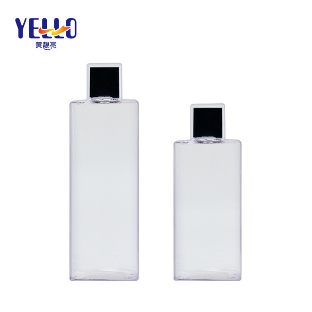 White Square Empty Shampoo Containers With Screw Cap Hot Stamping