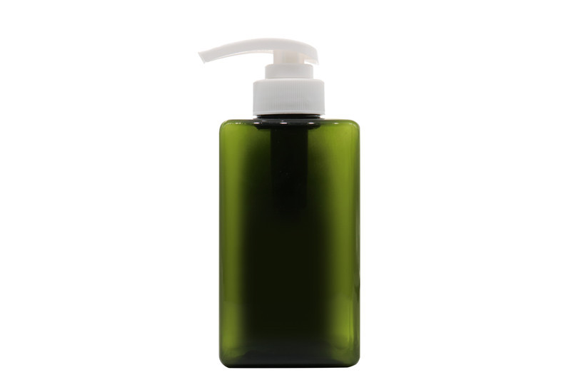 Personal Care PETG Empty Shampoo Bottles Square Shape Screen Printing