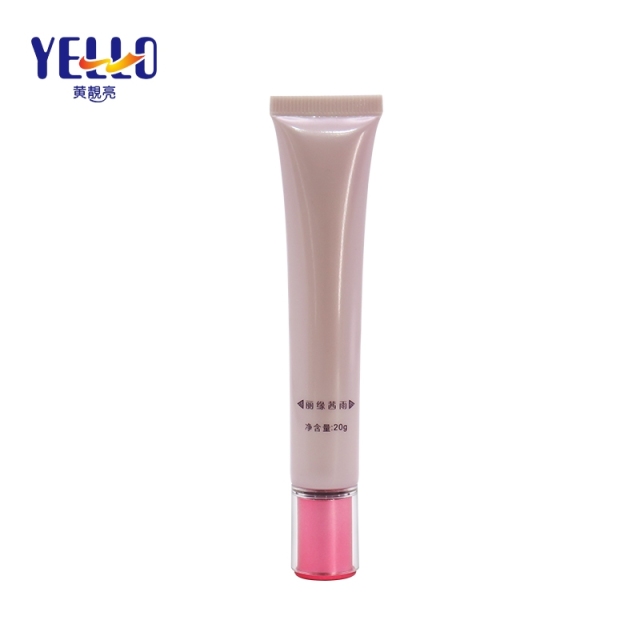 Luxury Empty Plastic Cosmetic Tubes For Eye Cream Small Capacity Pink Color