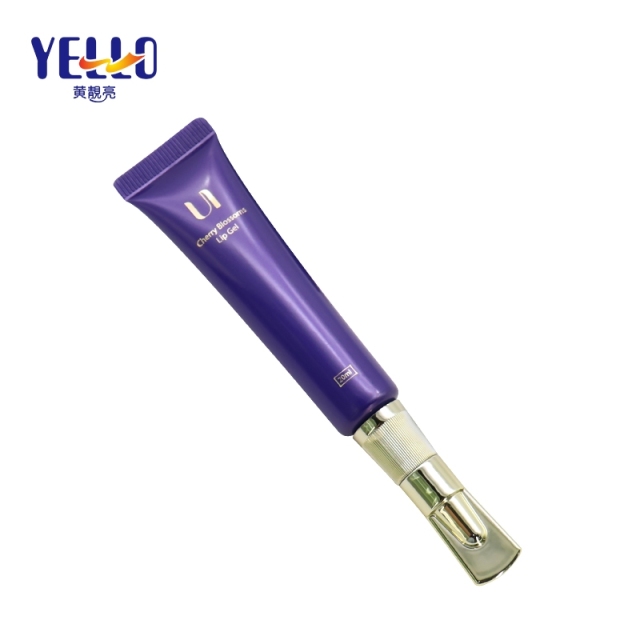 Luxury PE Plastic Cream Tubes Hot Stamping Printing With Golden Nozzle
