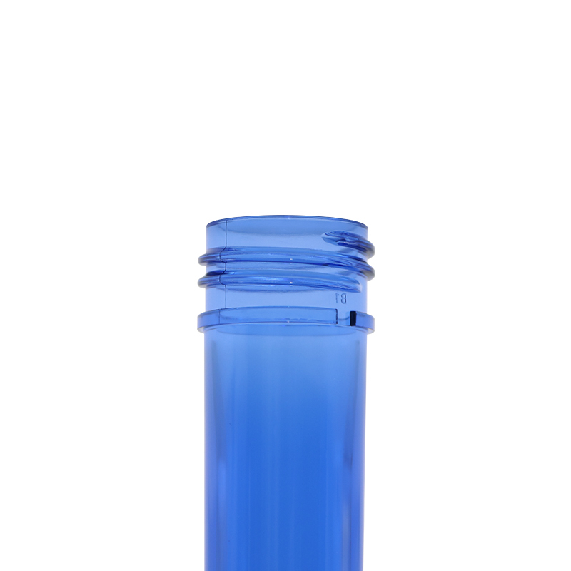 Transparent Blue Plastic Bottle Preform 24MM Neck 100% Virgin PET Resin Material