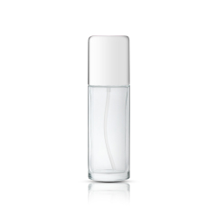 Skin Care Refillable Empty Glass Lotion Bottles With Pump 100 / 120Ml