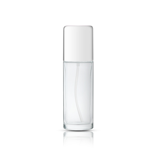Skin Care Refillable Empty Glass Lotion Bottles With Pump 100 / 120Ml