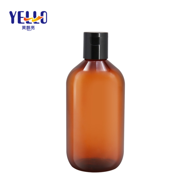 Wholesale 300ml 500ml Refillable Amber Shampoo Bottles With Pump