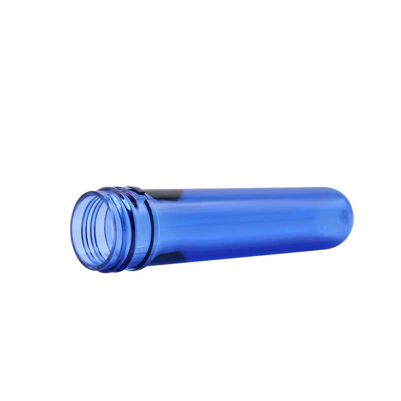 Transparent Blue Plastic Bottle Preform 24MM Neck 100% Virgin PET Resin Material