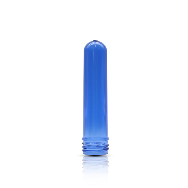 Transparent Blue Plastic Bottle Preform 24MM Neck 100% Virgin PET Resin Material