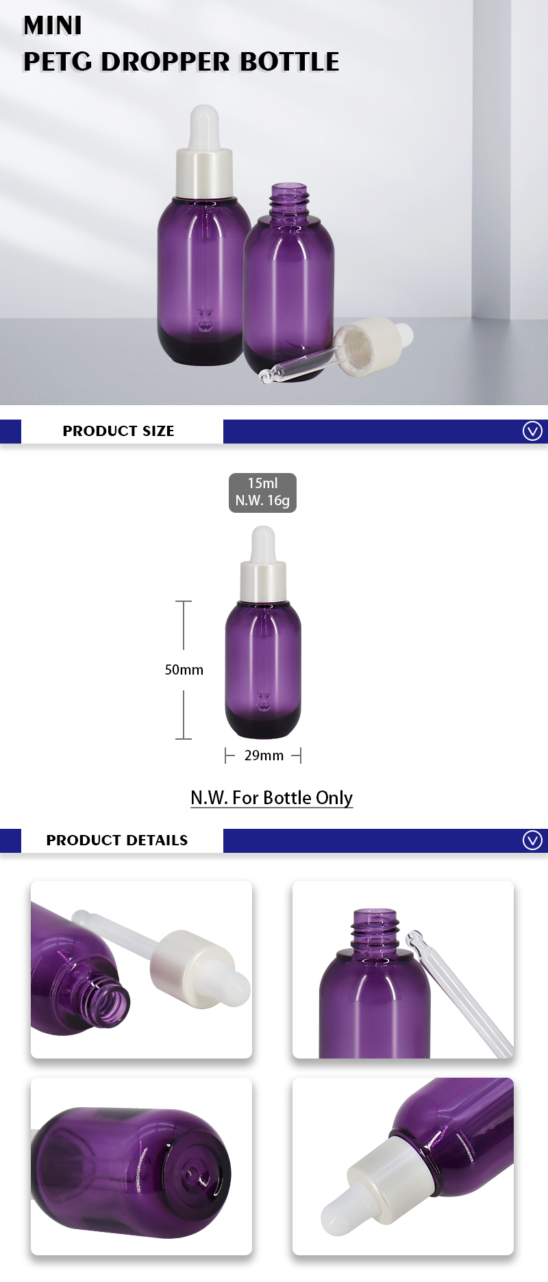 Mini Dropper Bottle 15ml