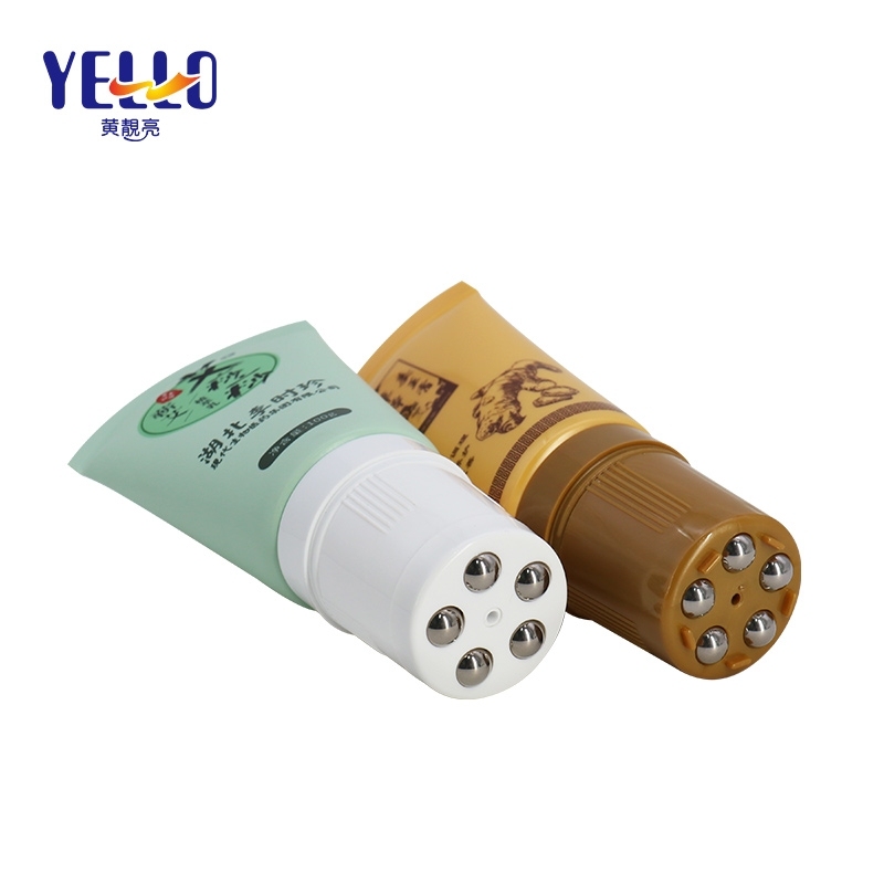 Wholesale 100g Empty Refillable Massage Cream Tube With 5 Roller Balls