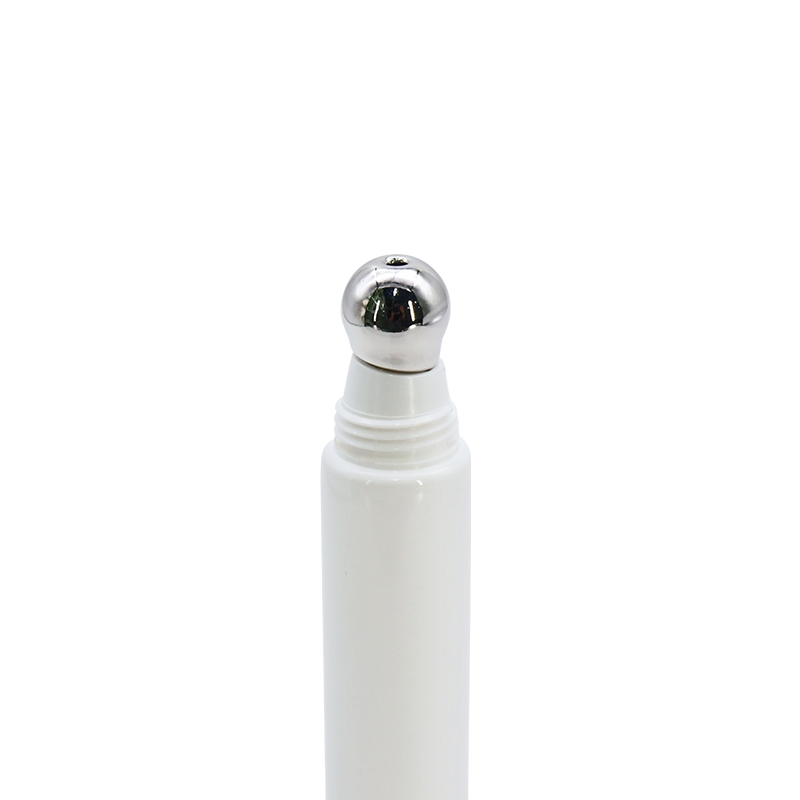 White 10ml 15ml Single Roller Ball Tube For Eye Cream