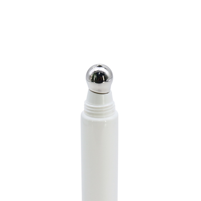 White 10ml 15ml Single Roller Ball Tube For Eye Cream