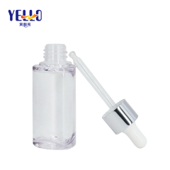 Triangle Clear PETG Skincare Dropper Bottles 50ml