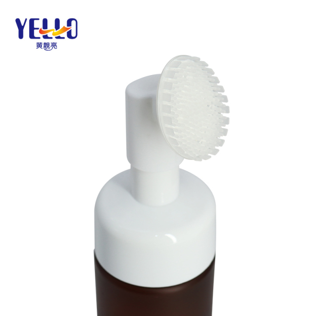 PET Foam soap Bottles , Fine Full Soap Bottle with Brush Head