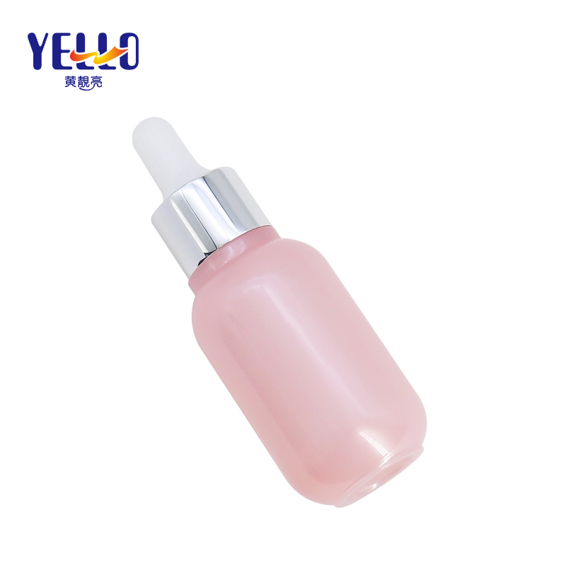 Cute Pink Dropper Bottles , Emplty Serum Bottle with Dropper 25ml