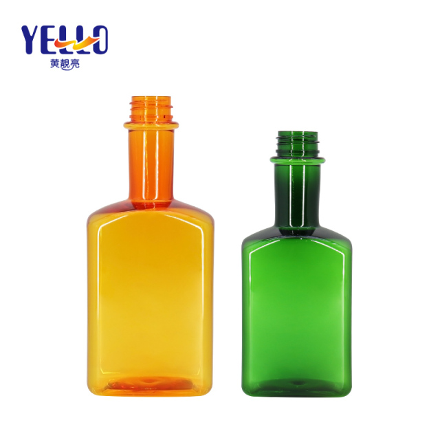 Candy Clear Bath Gel Bottles , Square Shampoo Bottle 500ml Wholesale Supply