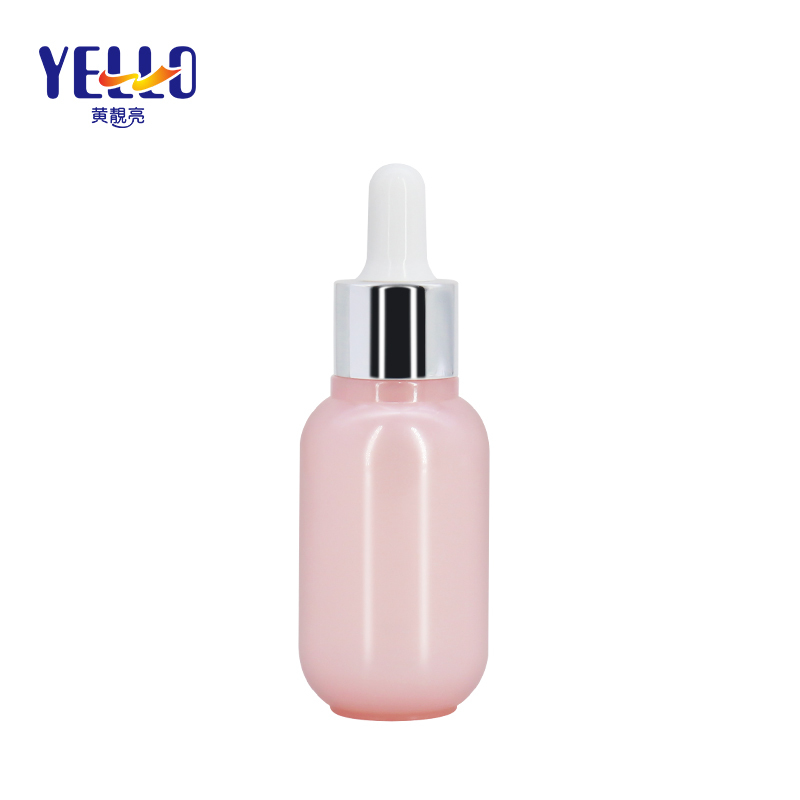 Cute Pink Dropper Bottles , Emplty Serum Bottle with Dropper 25ml