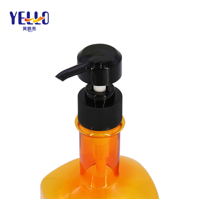 Candy Clear Bath Gel Bottles , Square Shampoo Bottle 500ml Wholesale Supply