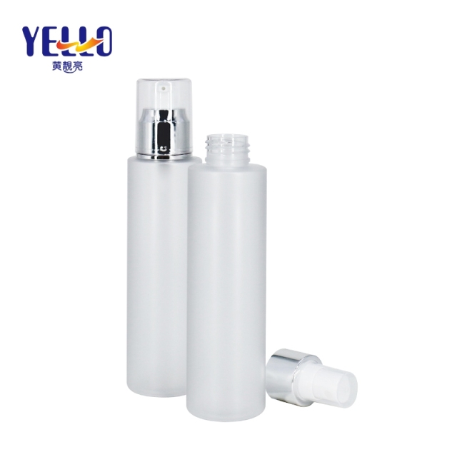 Frosted 150ml Mist Spray Bottle For Face , PET Cylinder Hair Cosmetic Spray Bottle