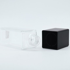 Square Heavy Wall Bottles , White Cosmetic PET Lotion Bottles in high grade