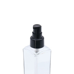 Square Heavy Wall Bottles , White Cosmetic PET Lotion Bottles in high grade