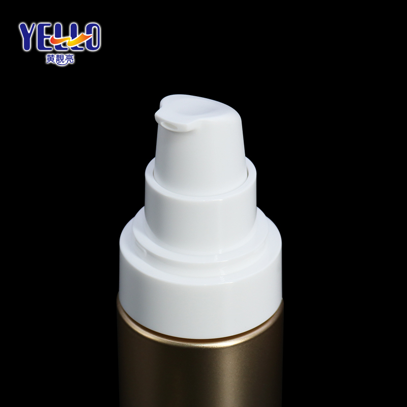 Blue Round PET Lotion Bottles 50ml with Pump Dispenser