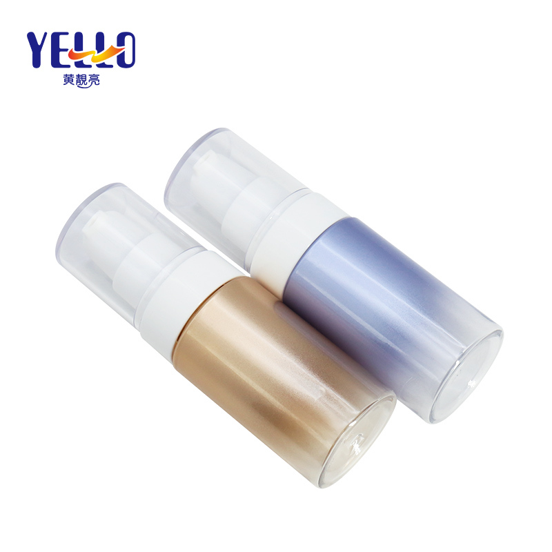 Blue Round PET Lotion Bottles 50ml with Pump Dispenser