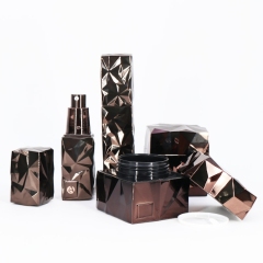 Wholesale Cosmetic Square Cream Jars , Cream jar of 40ml Brown color