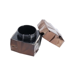 Wholesale Cosmetic Square Cream Jars , Cream jar of 40ml Brown color