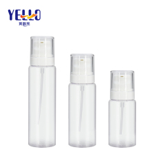 120ml 100ml 60ml Transparent Clear Lotion Bottles , Plastic Serum Bottles Bulk for sale