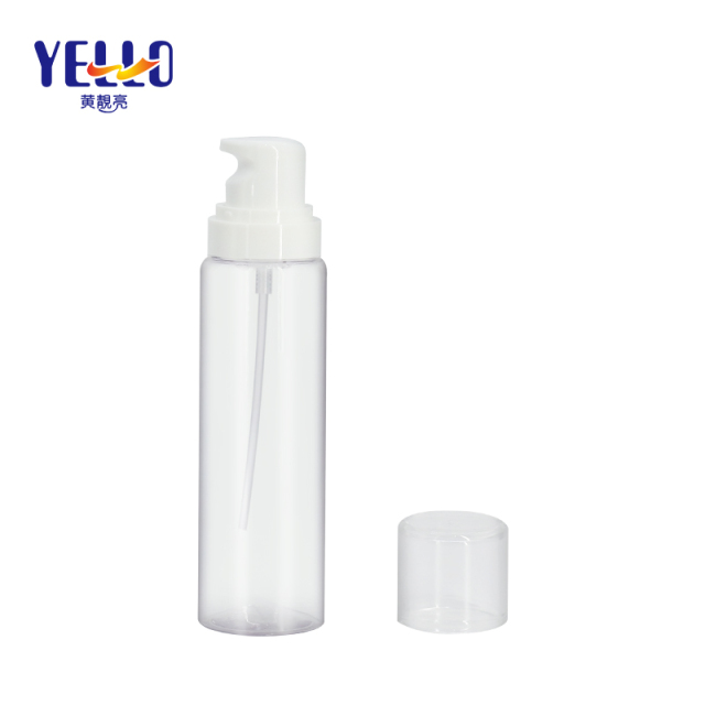 120ml 100ml 60ml Transparent Clear Lotion Bottles , Plastic Serum Bottles Bulk for sale