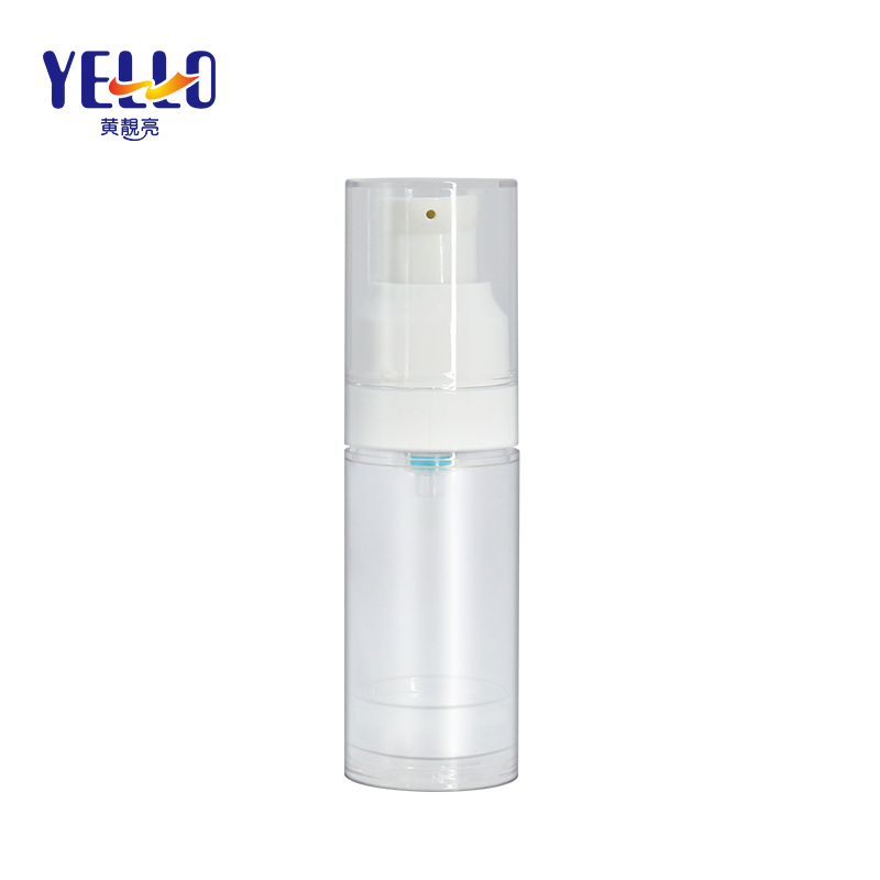 20ml Refillable Airless Pump Bottle / Clear Eye Cream Bottle Wholesale