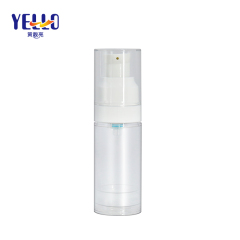 20ml Refillable Airless Pump Bottle / Clear Eye Cream Bottle Wholesale