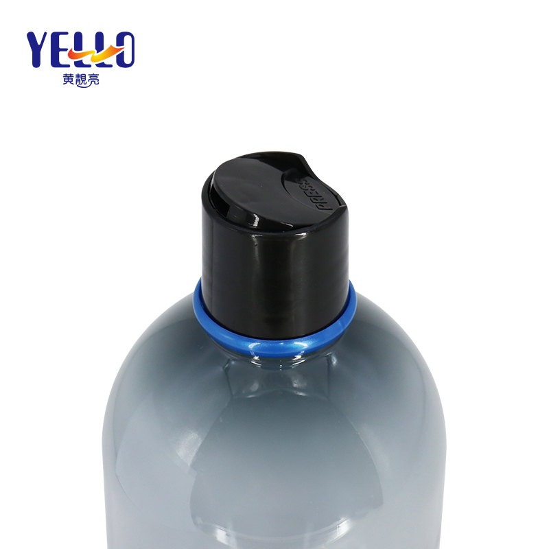 Colors Custom Plastic Squeeze Bottle with Black Lotion Pump 20oz / 590ml , Empty PET Lotion Bottles