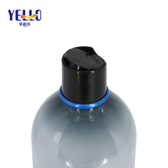 Colors Custom Plastic Squeeze Bottle with Black Lotion Pump 20oz / 590ml , Empty PET Lotion Bottles