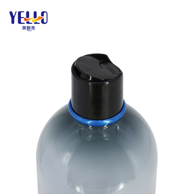 Colors Custom Plastic Squeeze Bottle with Black Lotion Pump 20oz / 590ml , Empty PET Lotion Bottles