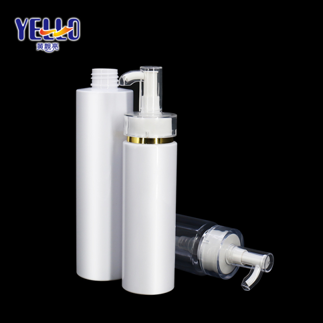 2020 New Design 250ml Luxury White Lotion Pump Bottles Packaging