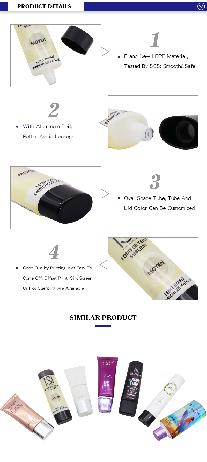 BB Cream Foundation Tube