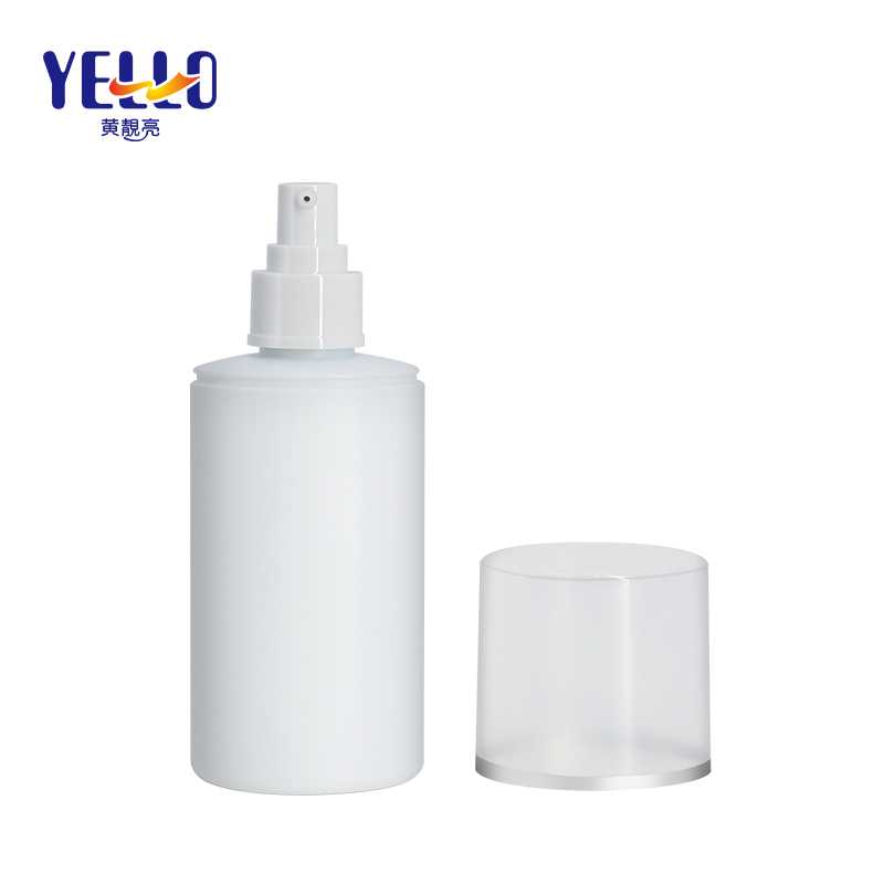 White HDPE Plastic Good Bottle with Lotion Pump 150ml 200ml 250ml