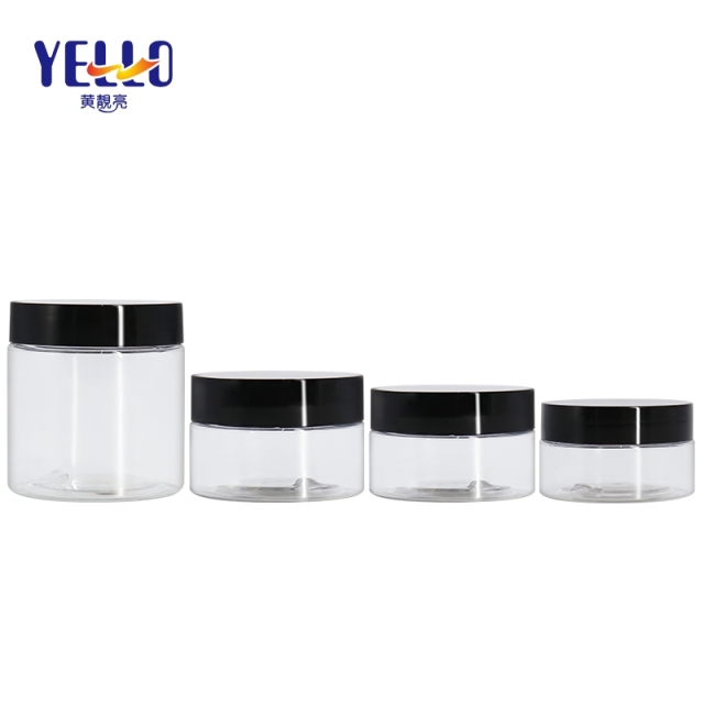 Wholesale Clear 1 oz 2 oz 4 oz 8 oz Cosmetic Jars With Lids