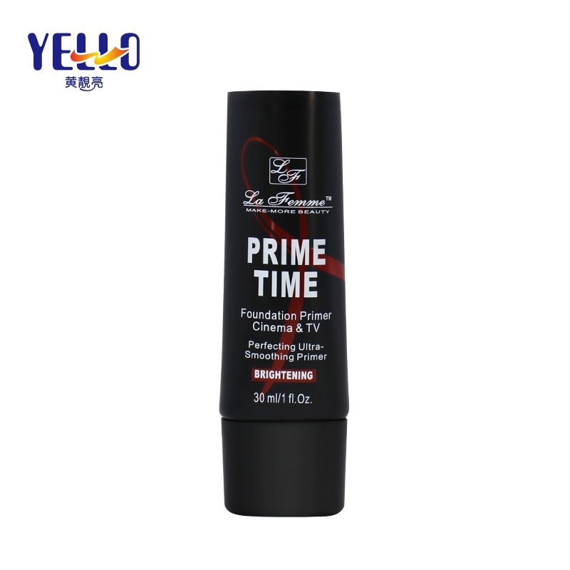30ml 50ml Black Foundation Cosmetic Soft Tube / LDPE Plastic Cream Lotion Tube