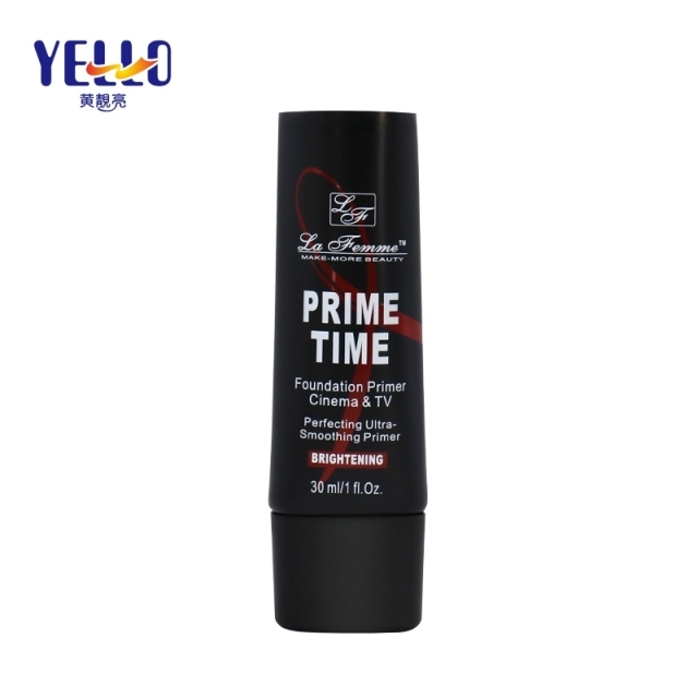 30ml 50ml Black Foundation Cosmetic Soft Tube / LDPE Plastic Cream Lotion Tube