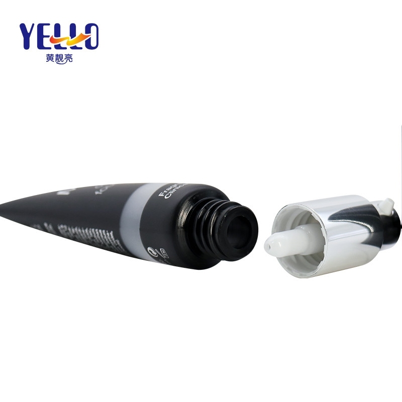 Black Pump Airless Cream Tubes / Empty PE Plastic Tubes