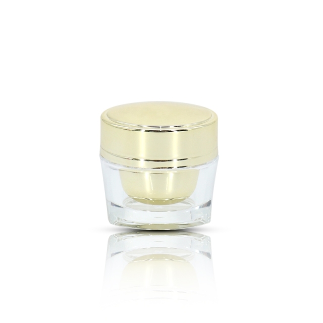 Mini PMMA Cosmetic Jars for Cream , 15ml Empty Eye Cream Jar Packaging