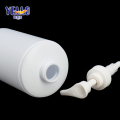 Big HDPE White Bottles for Shampoo , 10oz 300ml Body Lotion Bottle With Pump