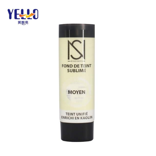 PE Plastic Soft Cream Tube For Cosmetics / 35ml 40ml 50ml BB Cream Foundation Tube