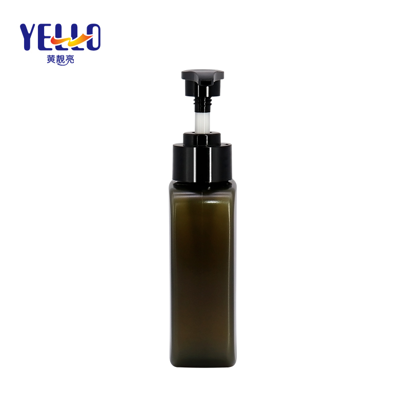 180ml Square Hand Sanitizer Gel Bottles , Empty Plastic Body Lotion Bottle