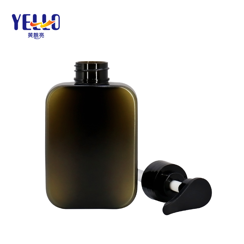 180ml Square Hand Sanitizer Gel Bottles , Empty Plastic Body Lotion Bottle