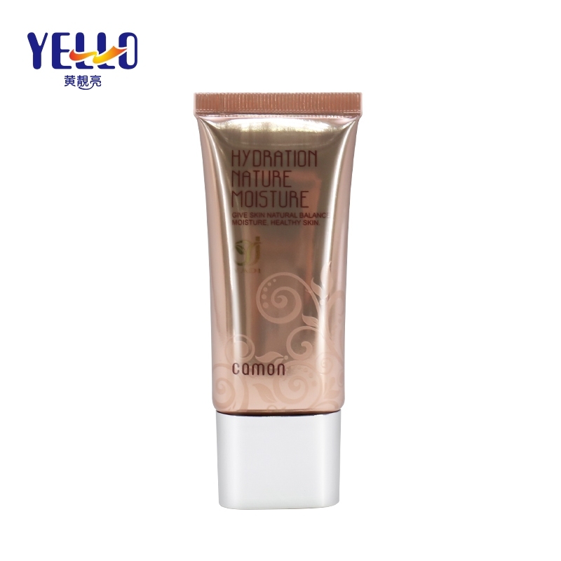 Flat BB CC Cream Foundation Cosmetic Cream Tube / Laminated Empty Lotion Tubes
