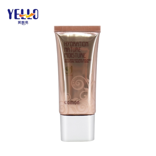 Flat BB CC Cream Foundation Cosmetic Cream Tube / Laminated Empty Lotion Tubes