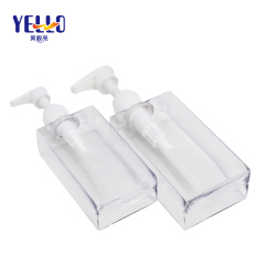 Clear Square Empty Lotion Bottles 200ml 300ml 500ml / PETG Clear Shampoo Shower Bottle