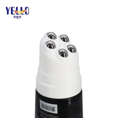 170ml 6oz Custom Empty Plastic Cosmetic Cream Tubes , 5 Steel Balls Roller On Massage Tube